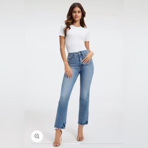 Good American Good Curve Straight Leg Jeans Size 2